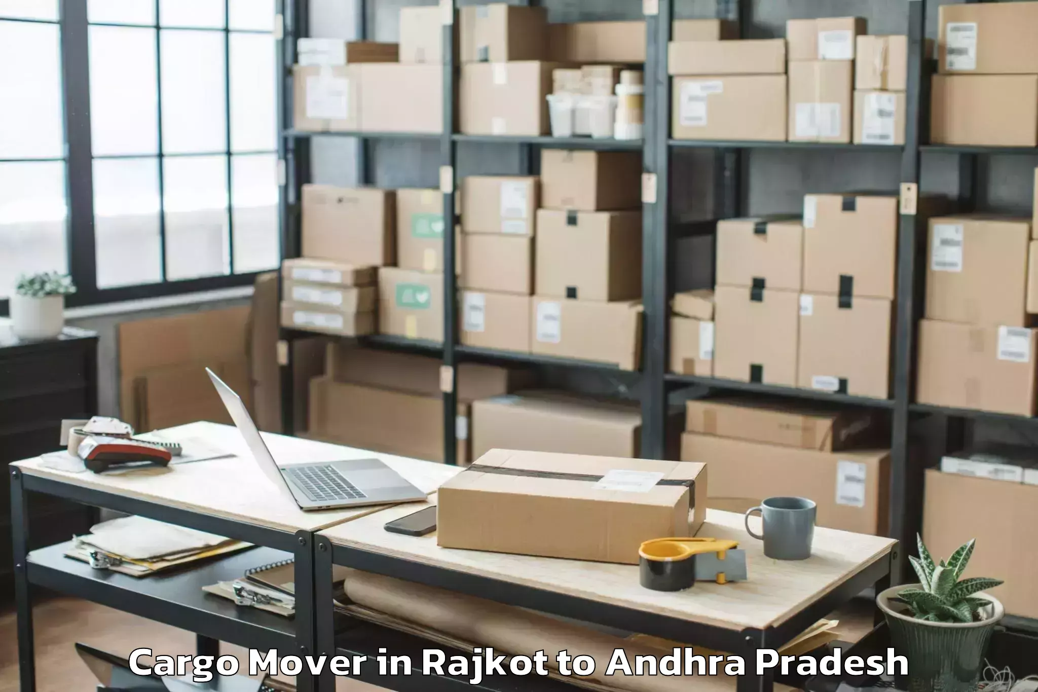 Reliable Rajkot to Kurabalakota Cargo Mover